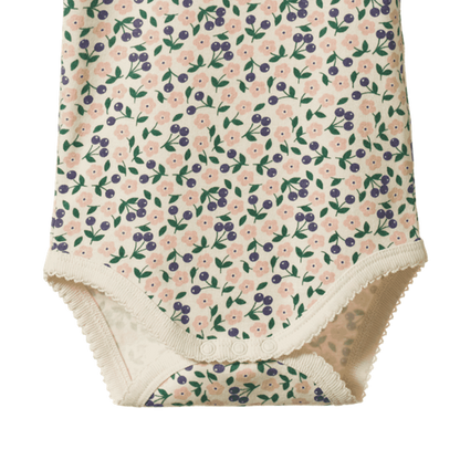 Cotton Short Sleeve Bodysuit Briarwood