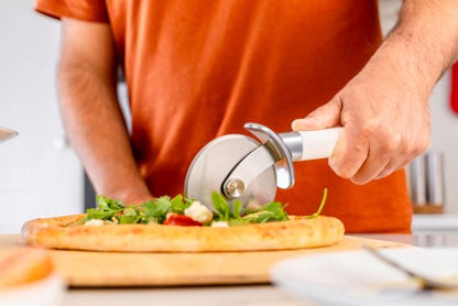 Classic Pizza Wheel Porcelain White