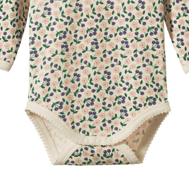 Cotton Long Sleeve Bodysuit Briarwood