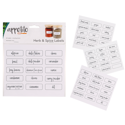 Herb & Spice Labels Pk45