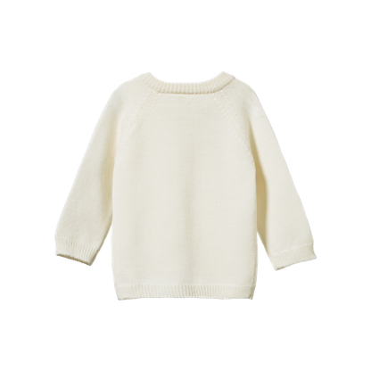 Merino Knit Cardigan Natural