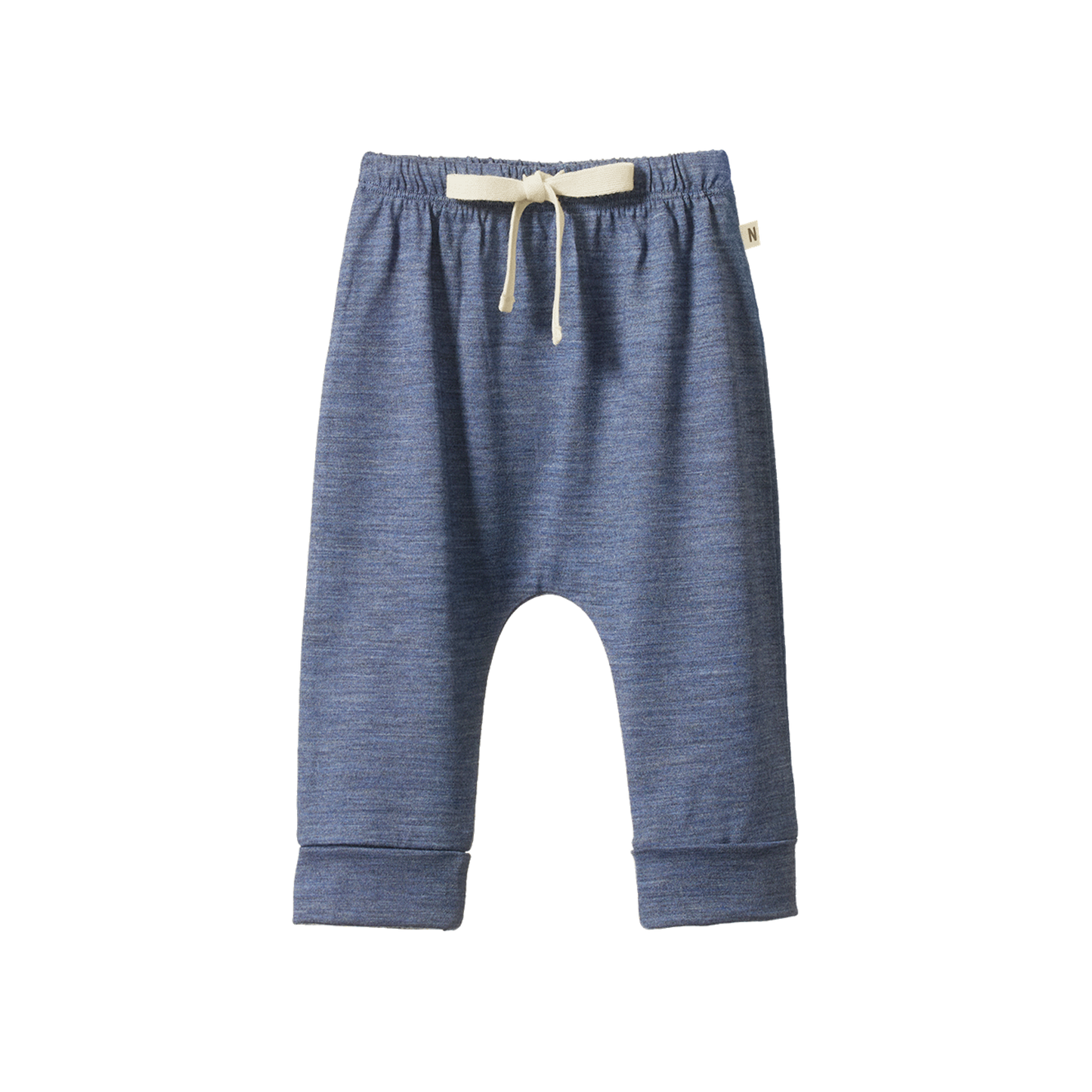 Merino Drawstring Pants Indigo Marl