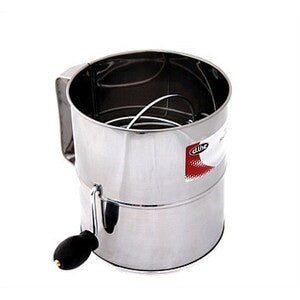 S/S Crank Action 8 Cup Flour Sifter