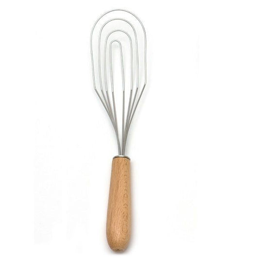 Dishy Metal Flat Whisk Beech 30cm