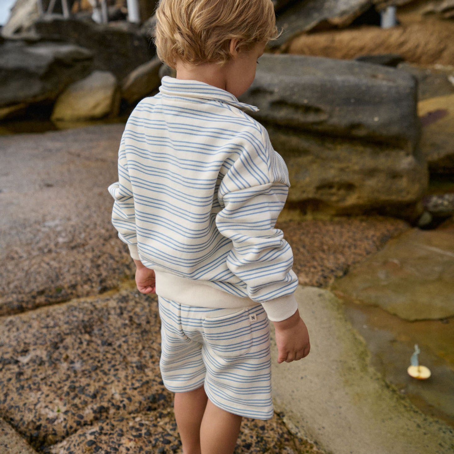 Jimmy Shorts Sweatshirting Stripe Trio