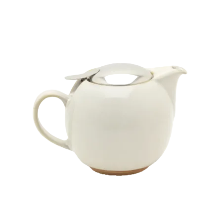Zero Teapot 680ml Earth Natural White