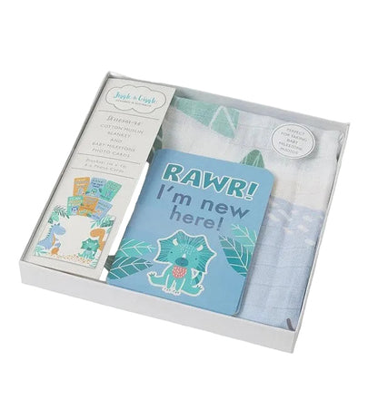 Dinosaurs Milestone Muslin Box Set