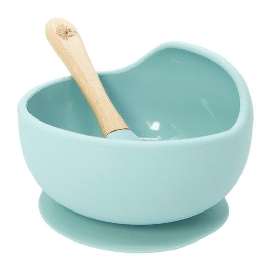 Silicone Suction Bowl Blue
