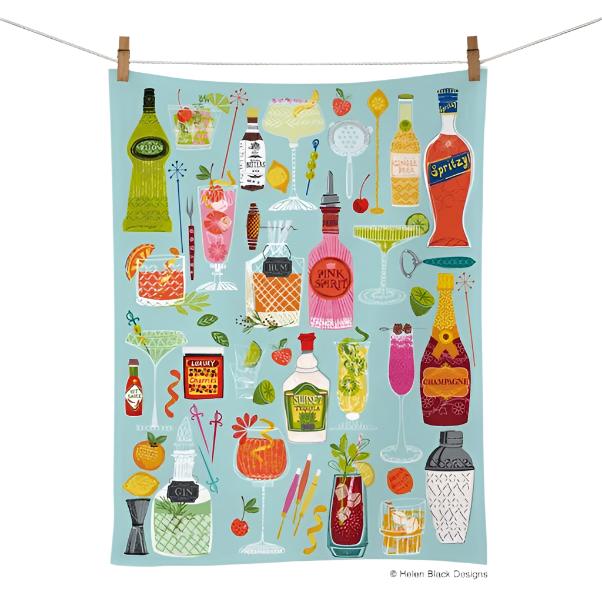 Cotton Tea towel 5 O'Clock Somewhere