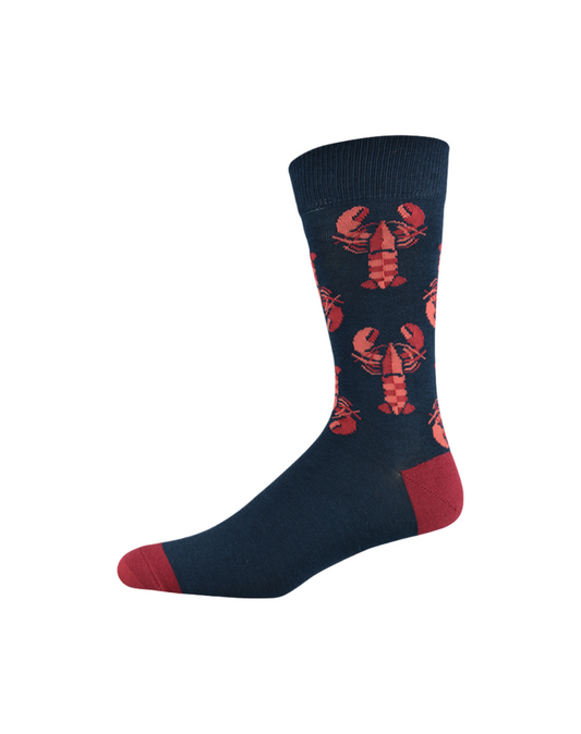 Men's Bamboo Sock - Leroy Lobster