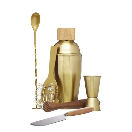 Bc Cocktail Set Brass 6pc