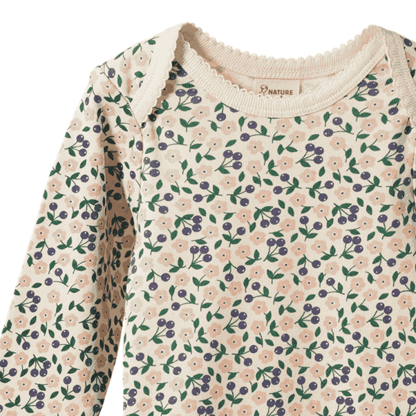 Cotton Long Sleeve Bodysuit Briarwood