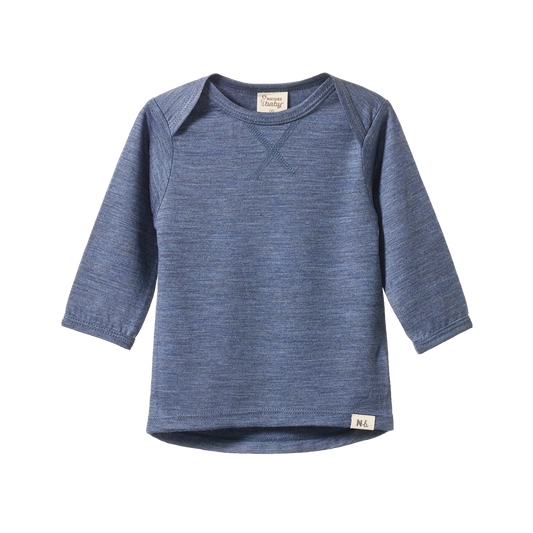 Merino Essential Tee Indigo Marl
