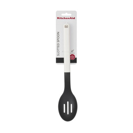 Classic Slotted Spoon Porcelain White