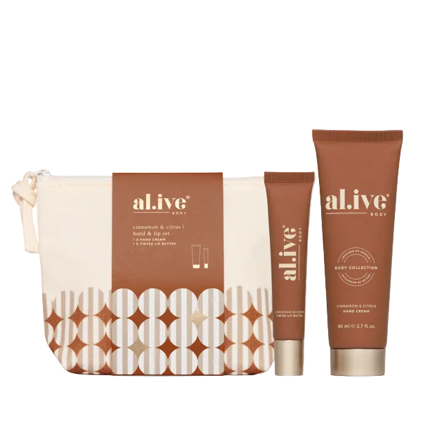 Hand & Lip Set Cinnamon & Citrus