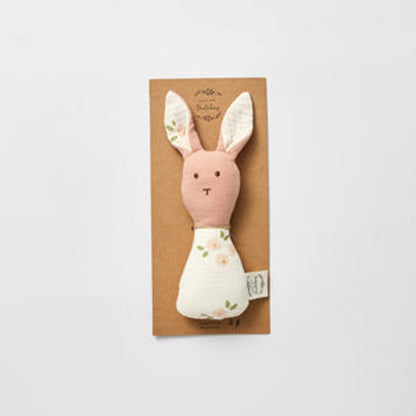 Bunny Rattle Daisy Pink