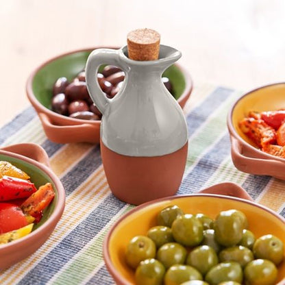 Sintra Glazed Terracotta Oil Drizzler Stone