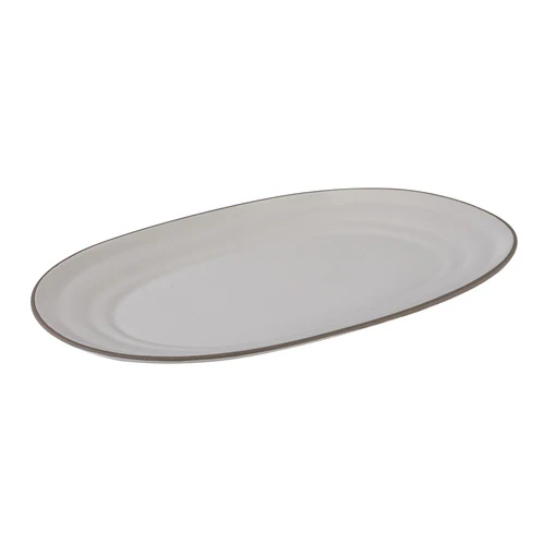 Clyde Oval Platter 33cm Coconut