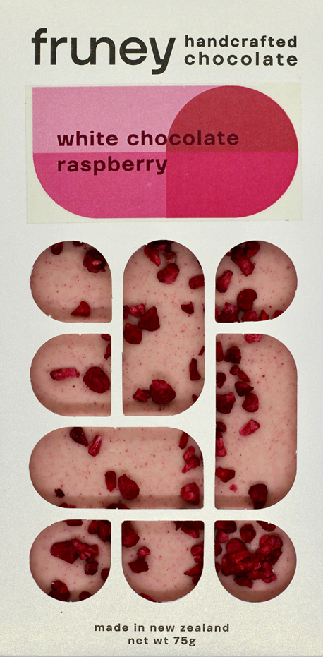 Fruney White Choc - Raspberry Bar