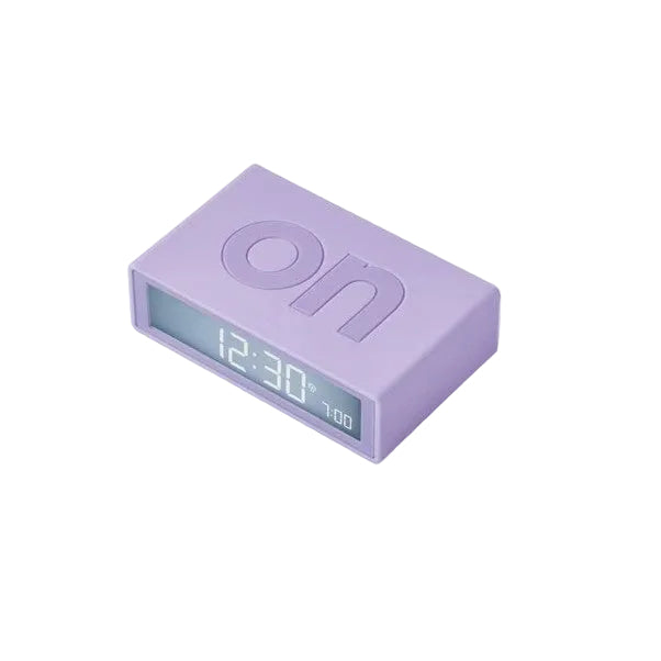 Flip Rubber Alarm Clock Lilac