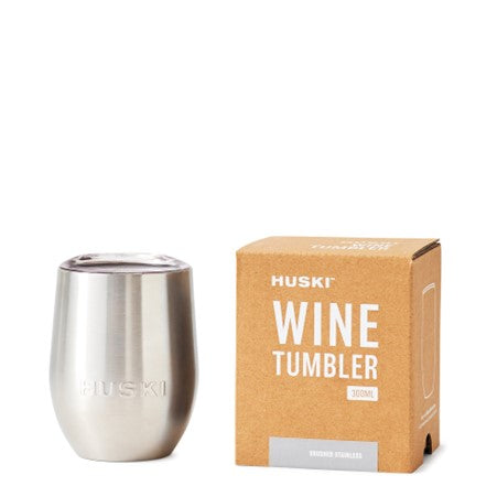 Huski Wine Tumbler Brushed Stainless