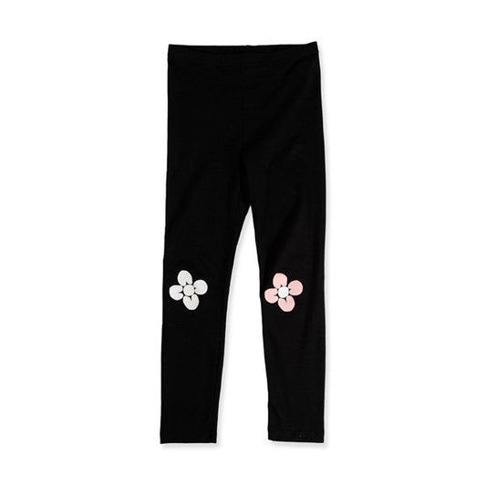 Girls Leggings - Black Pink