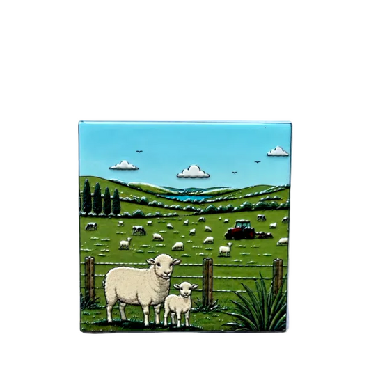 Ceramic Coaster Farm Life