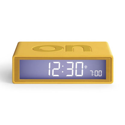 Flip Rubber Alarm Clock Yellow