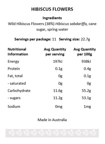 Wild Hibiscus Flowers In Syrup