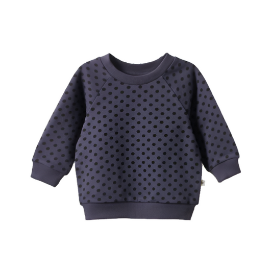 Emerson Sweater Violet Polka Dot