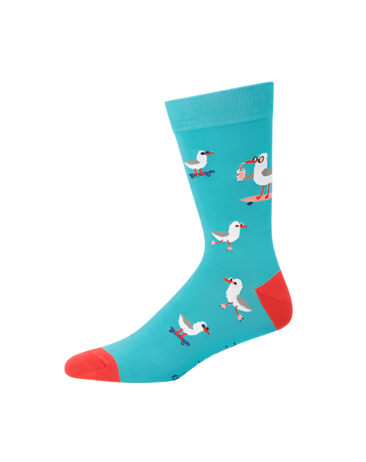 Men's Bamboo Sock - Seagull Teal