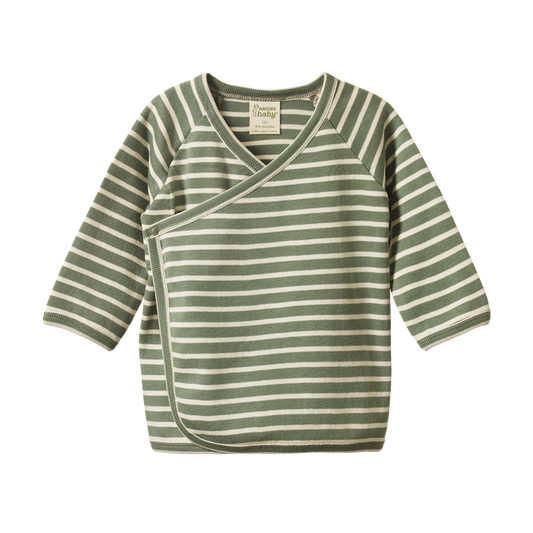 Kimono Jacket Nettle Twin Stripe