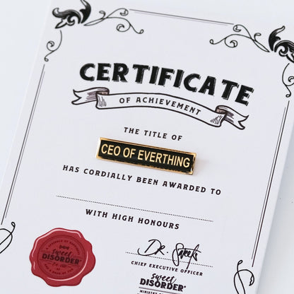 Badge CEO of Everything