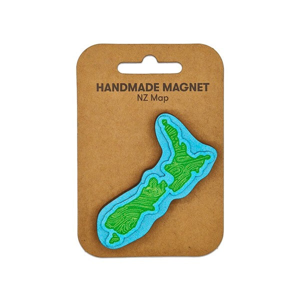 Wooden Magnet NZ Map
