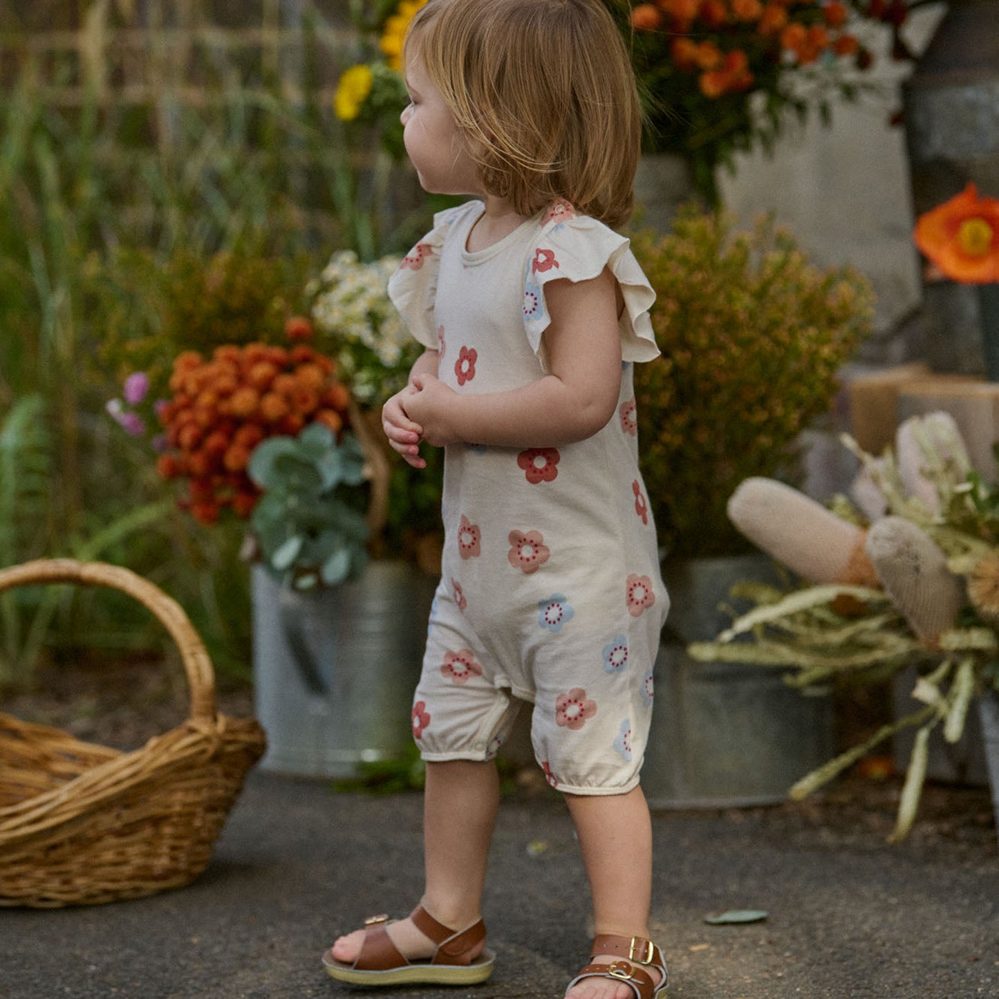 Short SleeveTilly Suit Flora Stamp