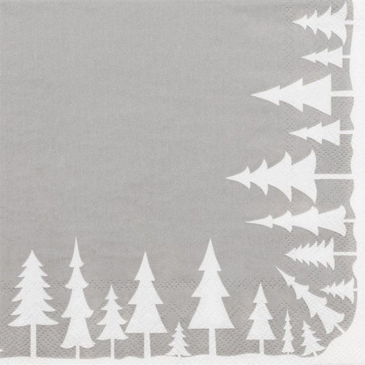 Luncheon - Fir Tree Forest Silver