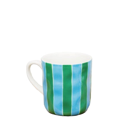 Mug Green & Cornflower
