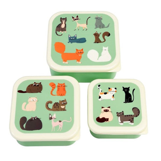 Snack Boxes, set of 3 - Nine Lives