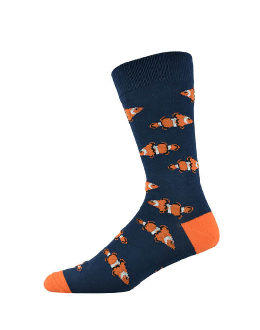 Men's Bamboo Sock - Clown Fish