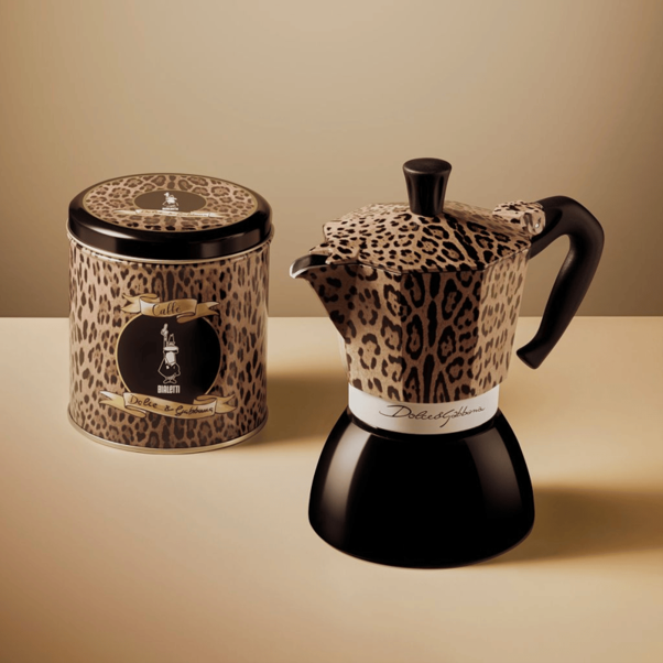 Bialetti Dolce&Gabbana Perfetto  Audace Coffee + Tin Leopardo