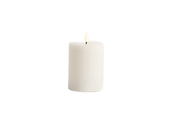 Classic Ivory LED Candle 15cm x 7.5cm