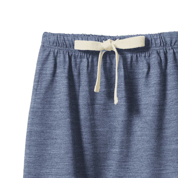 Merino Drawstring Pants Indigo Marl