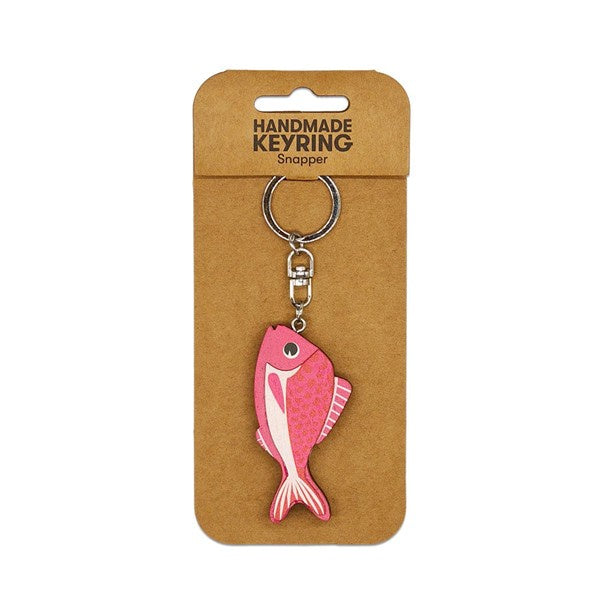 Wooden Keyring Snapper