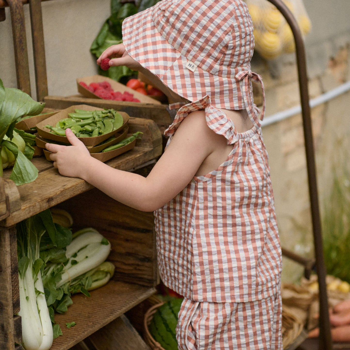 Sunhat Dandelion Gingham