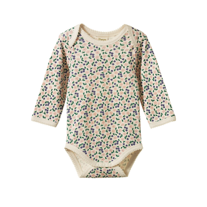 Cotton Long Sleeve Bodysuit Briarwood