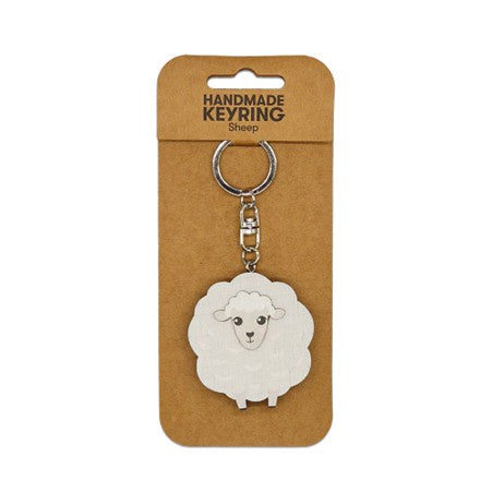 Wooden Keyring Sheep