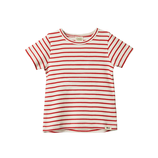 River Tee Red Sailor Stripe