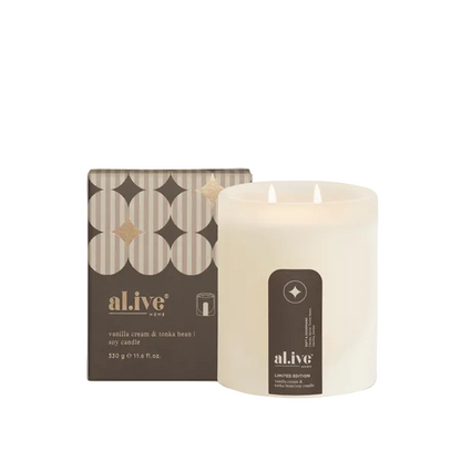 Soy Candle Vanilla Cream & Tonka Bean