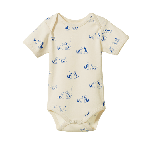 Short Sleeve Bodysuit Dog Walk