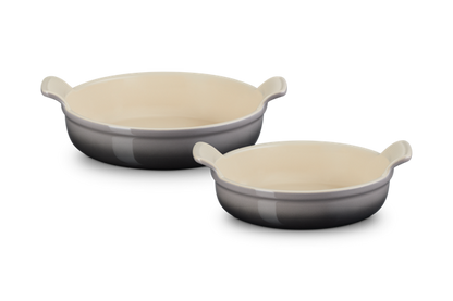 Heritage Round Dish Set2 Flint